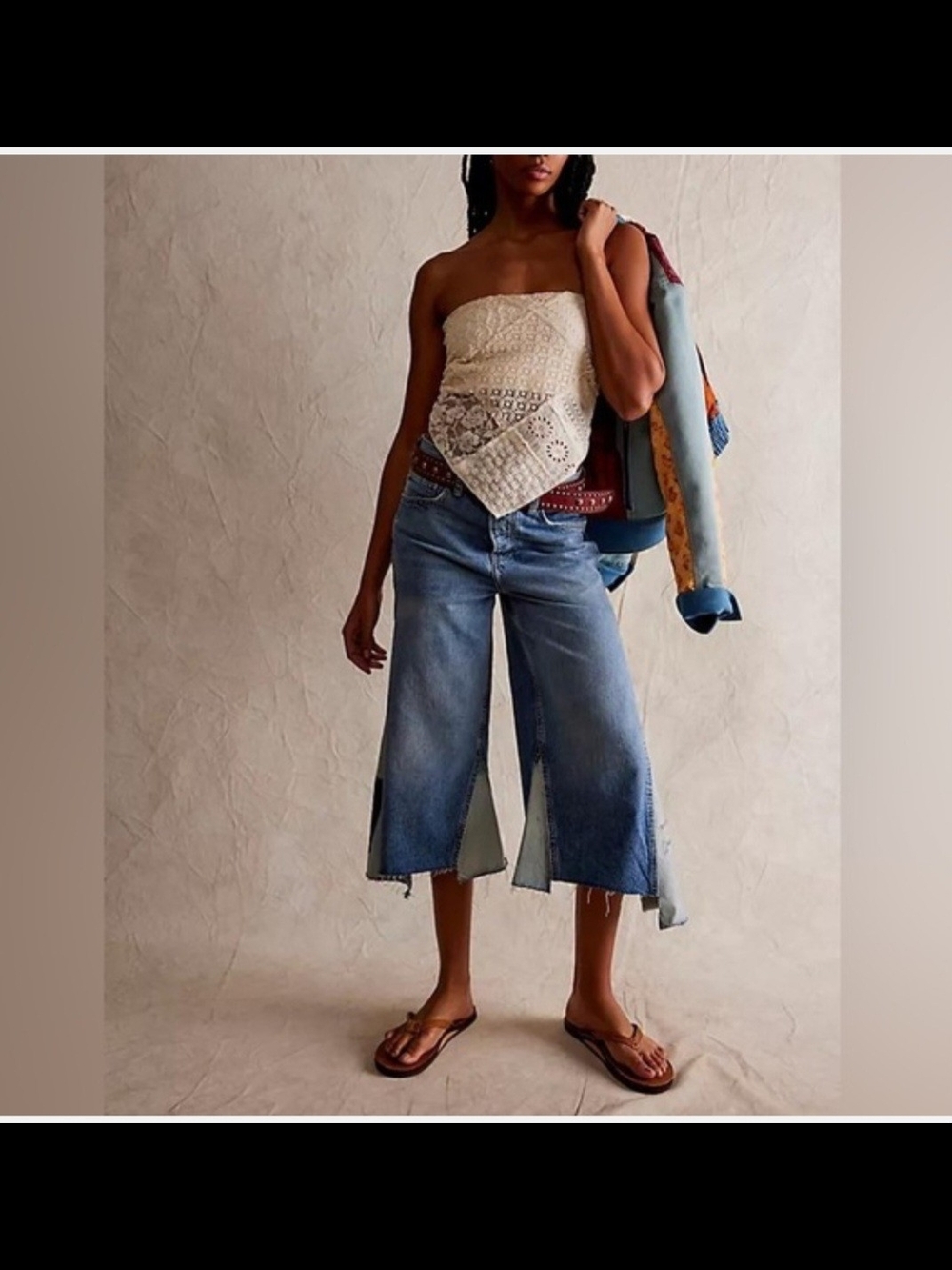 Free People Ripple Wide Leg Crop